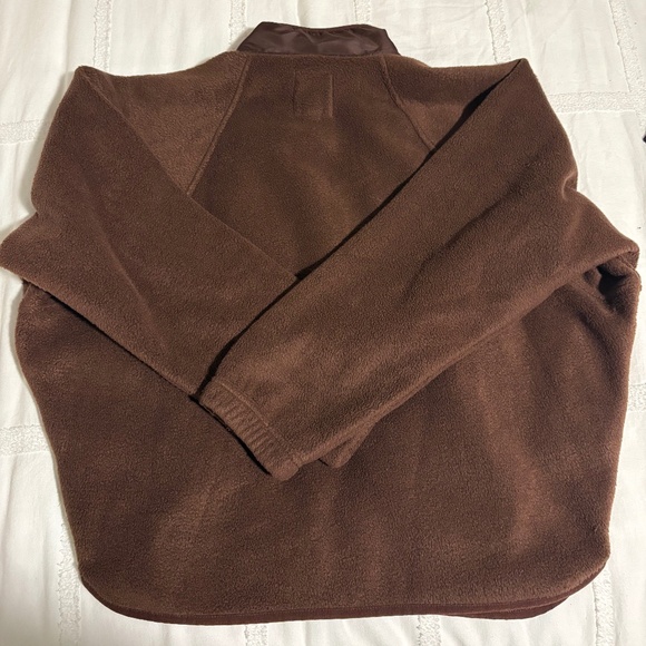THREAD + SUPPLY Brown Quarter-Zip Fleece – Size S – Lightly Worn - Picture 2 of 3